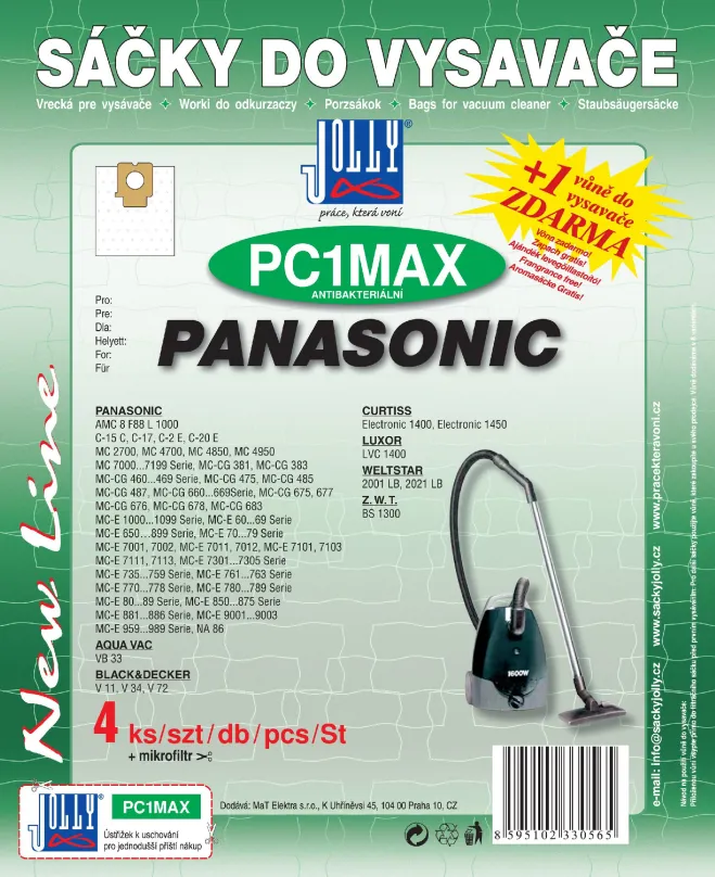 Vrecká do vysávača Vrecká do vysávača PC1 MAX - textilné