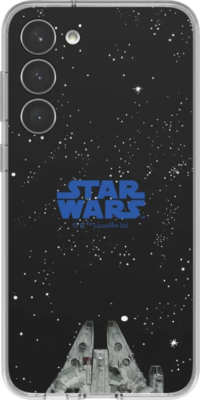 Kryt na mobil Samsung Galaxy S23+ Rámček StarWars k ochrannému krytu Frame čierny