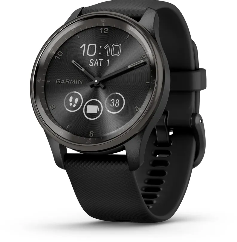 Chytré hodinky Garmin Vívomove Trend Slate/Black, pre mužov aj ženy, LCD displej, dotykový