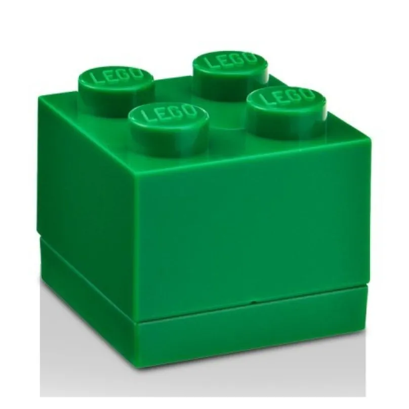 LEGO® Mini box 45x45x42 tmavo zelený