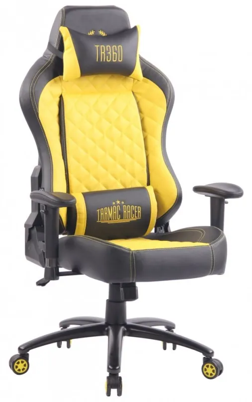 Kancelárska stolička BHM GERMANY Gregory čierno-žltá