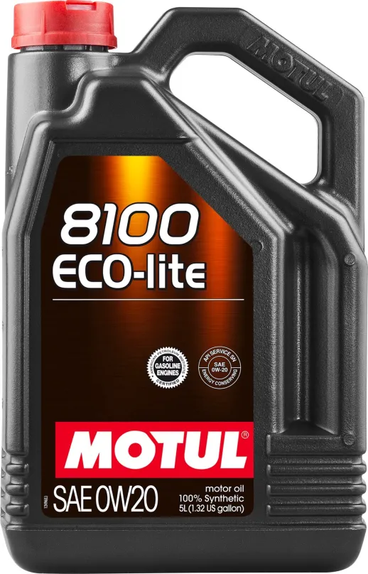 Motorový olej MOTUL 8100 ECO-LITE 0W20 5L, 0W-20, syntetický, API CF, CZ distribúcia, obje