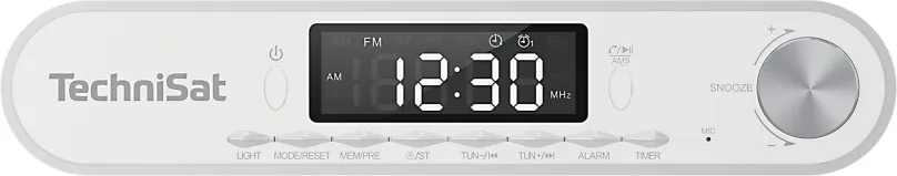 Rádio TechniSat KitchenRadio, white, klasické, kuchynské, FM a RDS tuner s 40 predvoľbami,