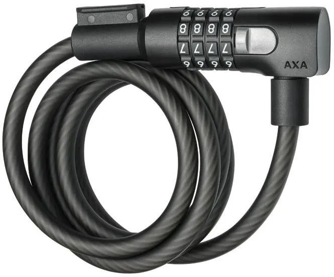 Zámok na bicykel AXA Cable Resolute C10 - 150 Code Mat black