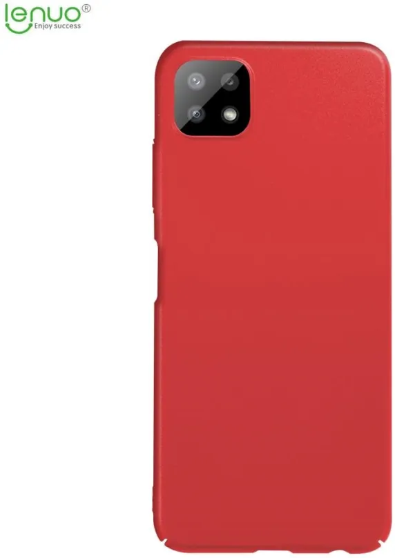Kryt na mobil Lenuo Leshield pre Samsung Galaxy A22 5G, červený