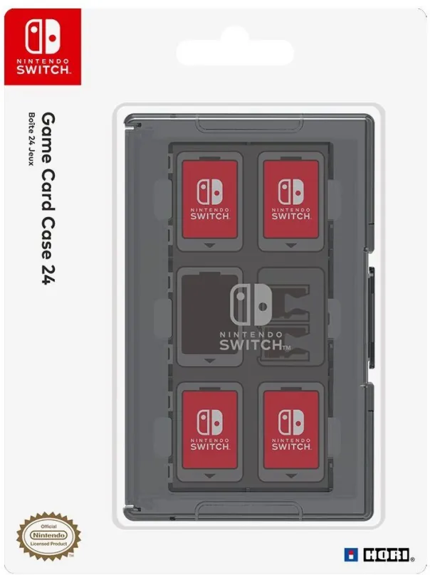 Obal na Nintendo Switch Hori Game Card Case 24 Black - Nintendo Switch