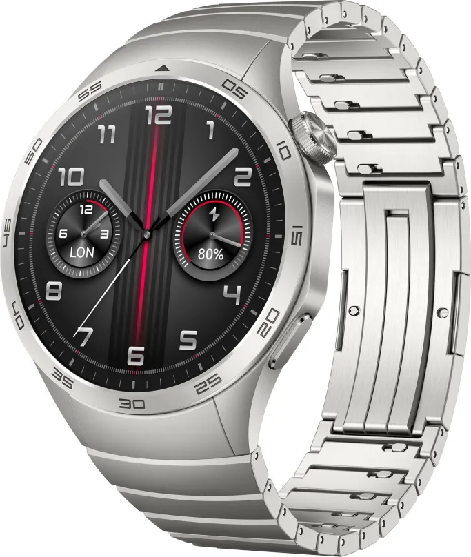 Chytré hodinky Huawei Watch GT 4 46 mm Stainless Steel Strap, pánske, s ovládaním v sloven
