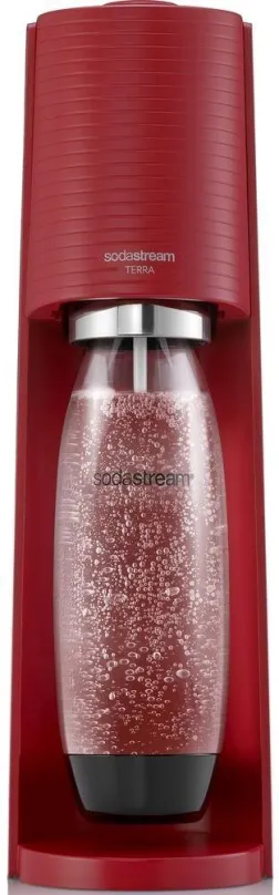 Sodastream SodaStream Terra Red, mechanický, perlivosť regulovaná počtom stlačení, uchyten