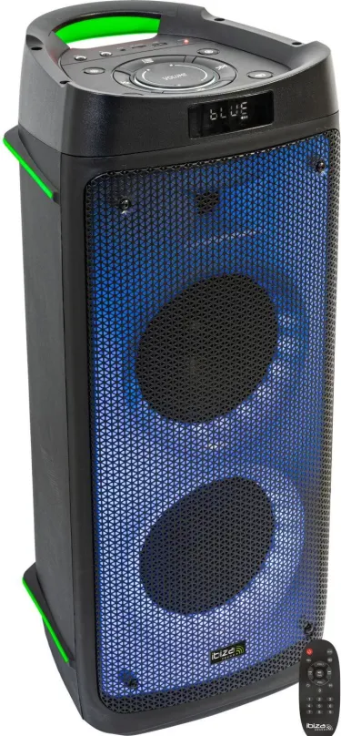 Reproduktory Ibiza Sound PHANTOM, aktívne, s výkonom 300W, frekvenčný rozsah od 60 do 1600