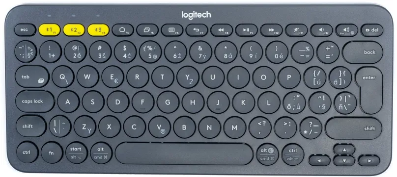 Klávesnica Logitech Bluetooth Multi-Device Keyboard K380, tmavo šedá - CZ/SK