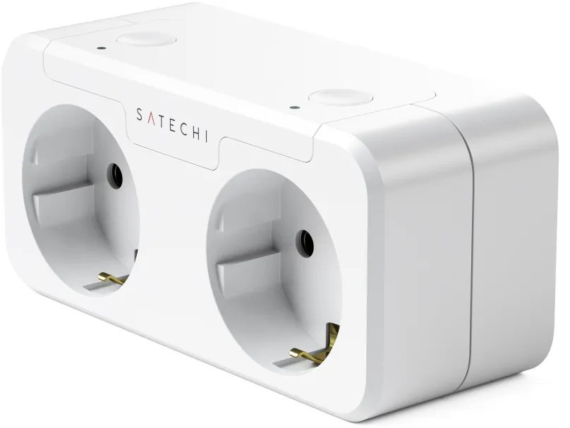 Chytrá zásuvka Satech Apple Homekit Dual Smart Outlet (EU) - White