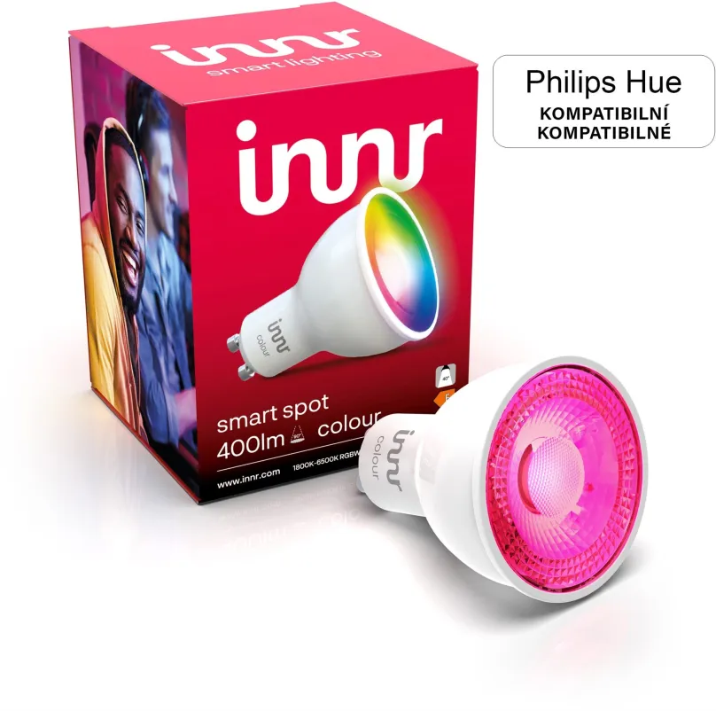 LED žiarovka Innr Chytré bodové LED svetlo GU10, Colour