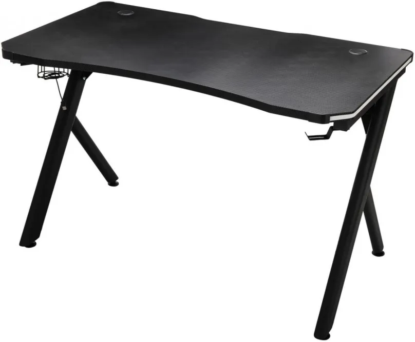 Herný stôl BHM GERMANY Amarillo 120 cm, čierny