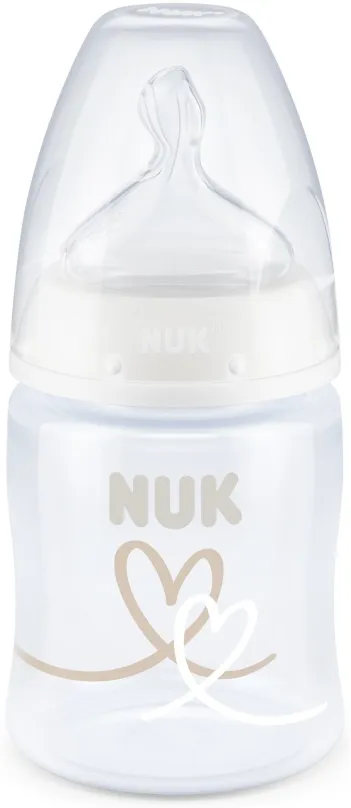 Dojčenská fľaša NUK FC+ Fľaša s kontrolou teploty 150 ml biela