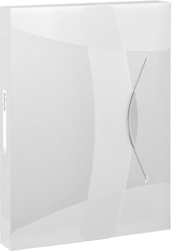 Dosky na dokumenty ESSELTE VIVIDA A4 s gumičkou, transparentná biela