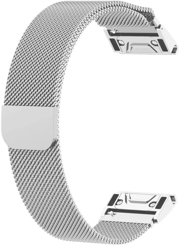 Remienok Eternico Elegance Milanese Band Steel Silver Buckle pre Garmin QuickFit 20mm strieborný