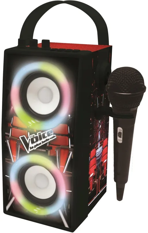 Hudobná hračka Lexibook Prenosný reproduktor The Voice s mikrofónom a svetelnými efektmi