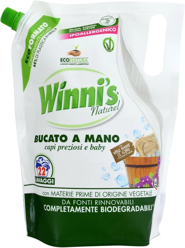 Ekologický prací gél WINNI'S Bucato a Mano Ecoformato 814 ml (22 pranie)