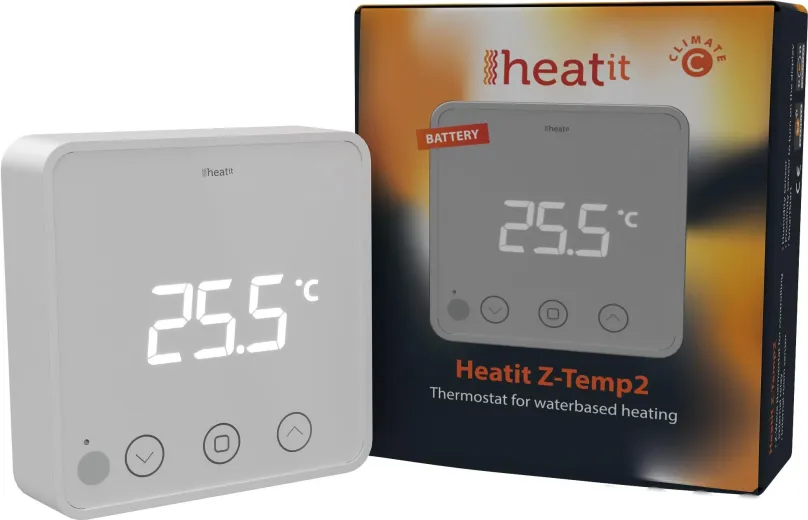 Chytrý termostat HEATIT Z-Temp2 - Biely (RAL 9003)