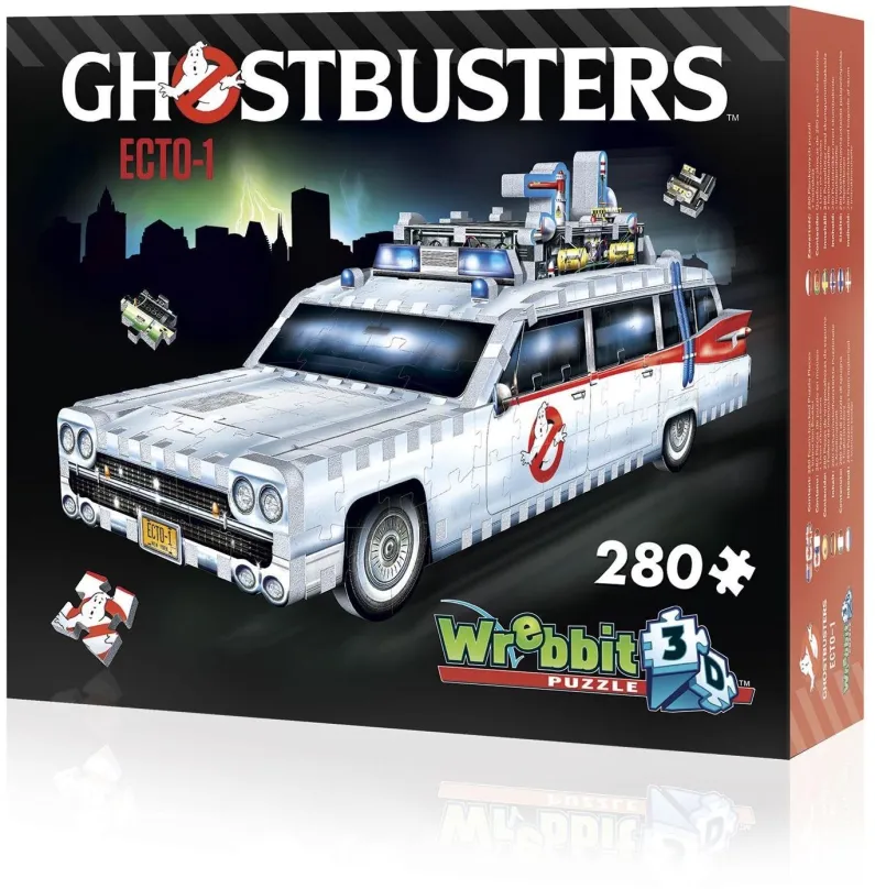 3D puzzle WREBBIT 3D puzzle Auto GhostbustersECTO-1, 280 dielikov