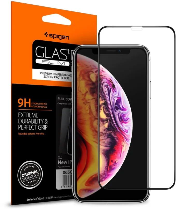 Ochranné sklo Spigen Glass FC HD Black iPhone 11 Pro/XS/X, pre Apple iPhone 11 Pro, iPhone