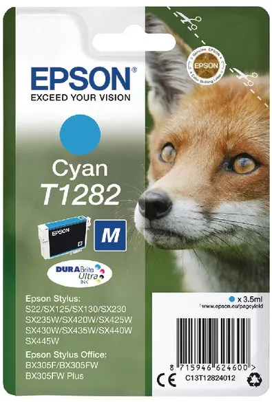 Cartridge Epson T1282 azúrová