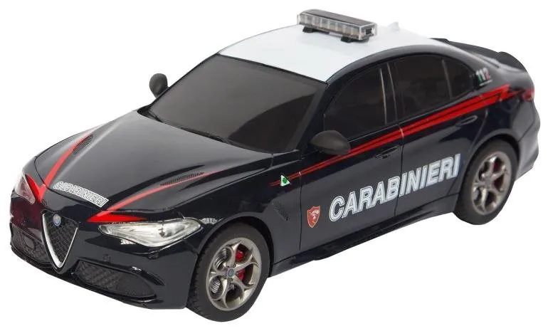 RC auto RE.EL Toys Alfa Romeo Giulia Carabinieri RC 1:18, - vhodné pre deti od 5 rokov, bu