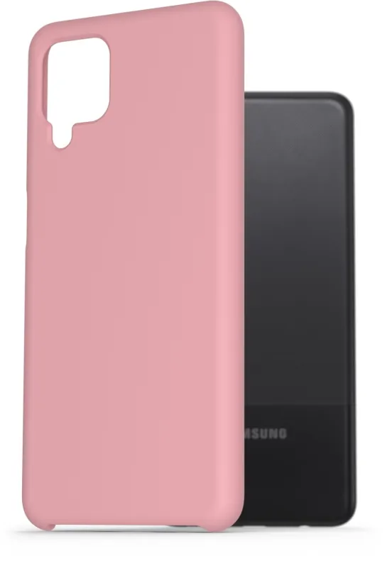 Kryt na mobil AlzaGuard Premium Liquid Silicone Case pre Samsung Galaxy A12 ružové