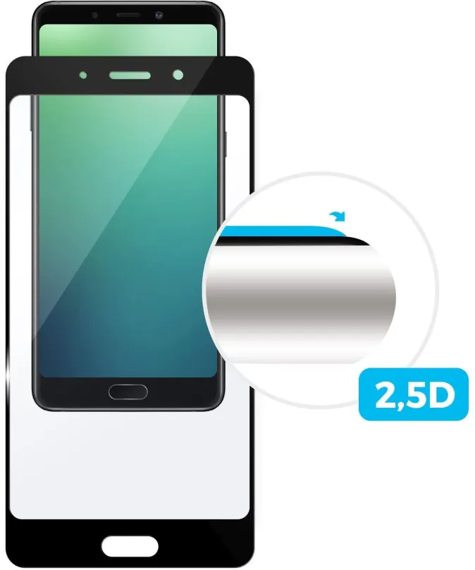 Ochranné sklo FIXED Full-Cover pre Vodafone Smart X9 čierne