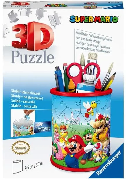 Puzzle Ravensburger 3D puzzle 112555 Stojan na ceruzky Super Mario 54 dielikov
