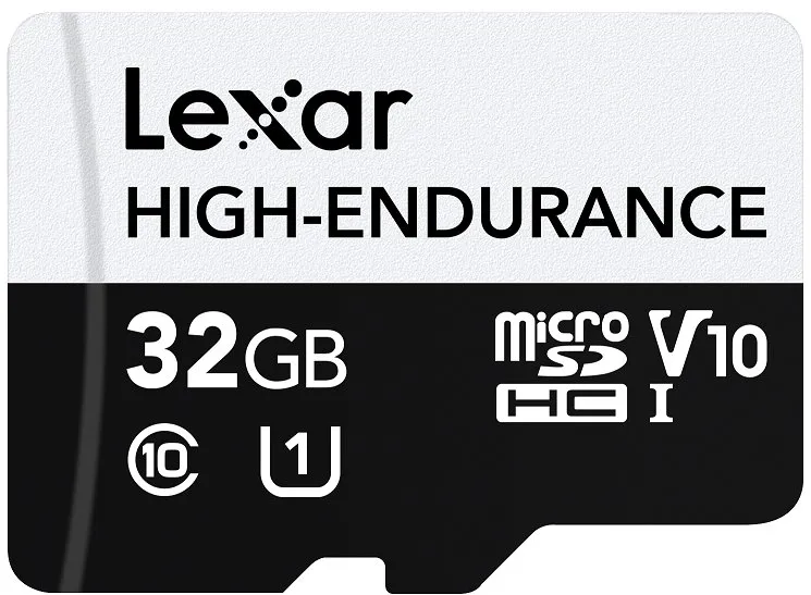 Lexar pamäťová karta 32GB High-Endurance microSDHC/microSDHC™ UHS-I cards, (čítanie/zápis: 100/30MB/s) C10 A1 V10 U1