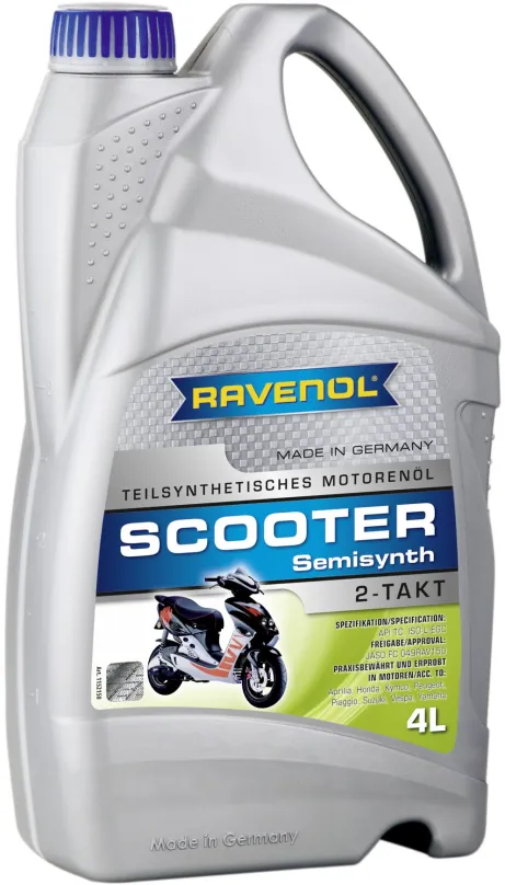 Motorový olej RAVENOL SCOOTER 2-Takt Teilsynth .; 4 L
