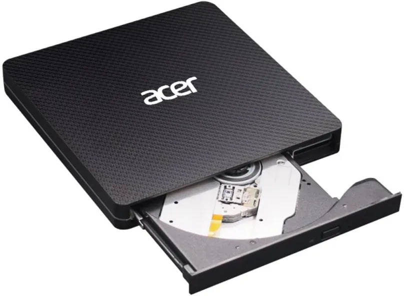 Acer Portable DVD Writer USB-C | Read: 24X / DVD-ROM Read: 8X | Burn rýchlosť: CD-R: 24X CD-RW: 16X, DVD-R, 8X, DVD-RW 6X