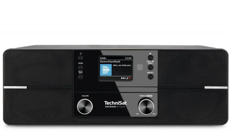 Rádio TechniSat DIGITRADIO 371 CD IR, black, internetové a klasické, prenosné, DAB+, FM a