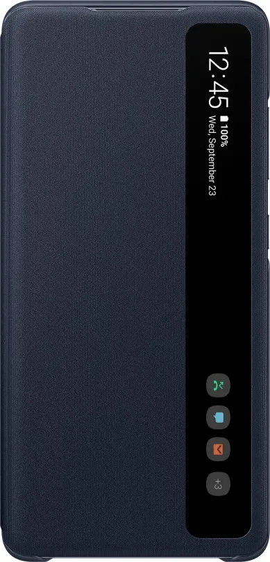 Puzdro na mobil Samsung Galaxy S20 FE Flipové puzdro Clear View námornícky modrá