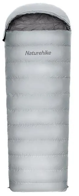Spací vak Naturehike kombinovaný páperový spací vak RM80 veľ. M 1350g - šedý