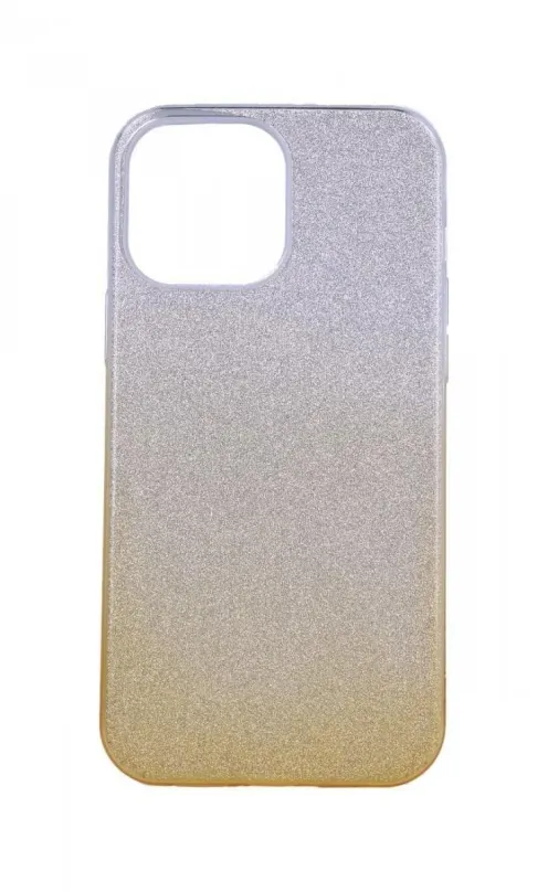 Kryt na mobil TopQ iPhone 13 Pro Max glitter strieborno-oranžové 64230