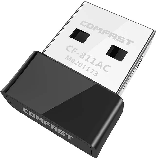 WiFi USB adaptér Comfast 811AC, – celková max rýchlosť 650 Mbps, je možné používať ako prí