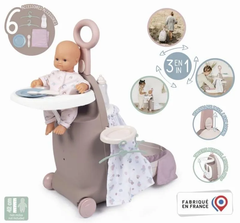 Nábytok pre bábiky BN Nursery kufrík 3v1