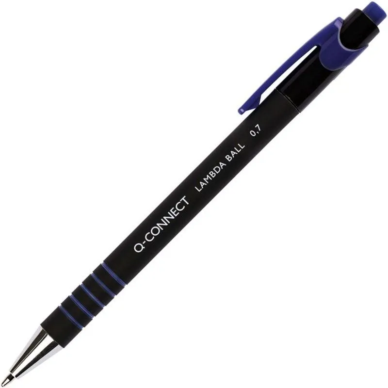 Guľôčkové pero Q-CONNECT LAMDA BALL 0.7 mm, modré