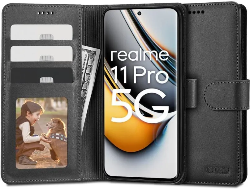 Puzdro na mobil Tech-Protect Wallet knižkové puzdro na Realme 11 Pro 5G / 11 Pro Plus 5G, čierne