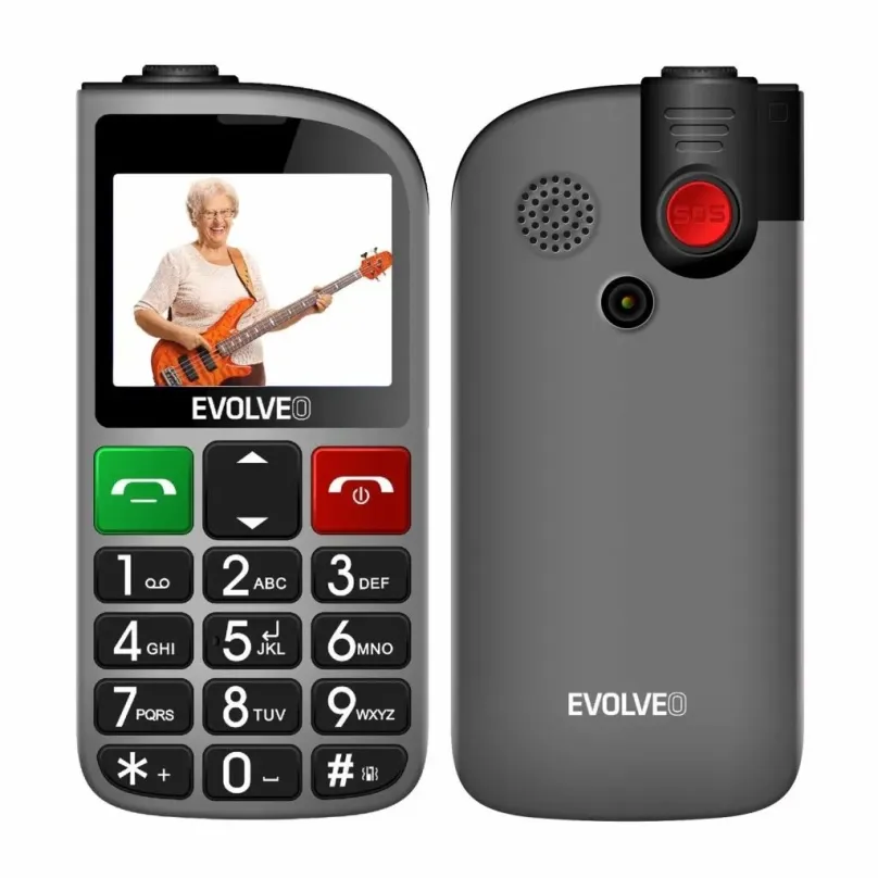 Mobilný telefón EVOLVEO EasyPhone FM strieborná