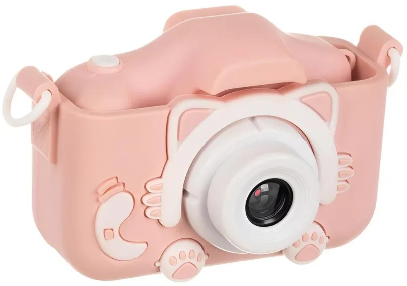 Detský fotoaparát MG X5S Cat detský fotoaparát, 32 GB karta, ružový
