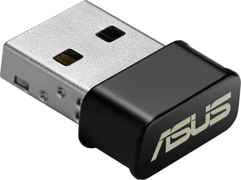 WiFi USB adaptér ASUS USB-AC53 NANO, WiFi 802.11ac, pásmo 5 GHz, prenosová rýchlosť v pásm