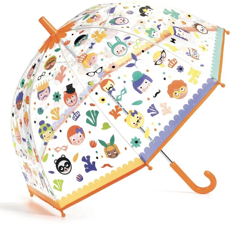 Detský dáždnik Djeco Krásny dizajnový dáždnik - Tváre