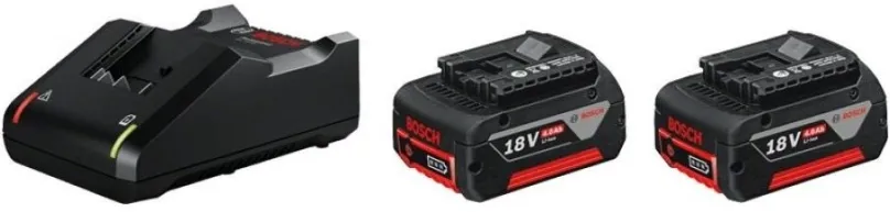 Nabíjačka a náhradná batéria Bosch 2x GBA 18V 4.0Ah + GAL 18V-40 1.600.A01.9S0