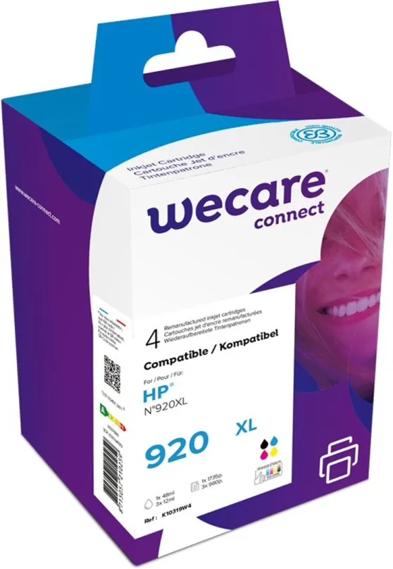 WECARE ARMOR ink sada kompatibilná s HP C2N92AE, CMYK