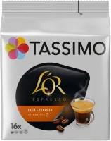 Kávové kapsule TASSIMO kapsule L'OR Delizioso 16 nápojov