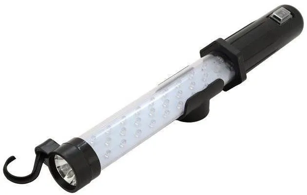 LED svietidlo COMPASS Svietidlo montážne 27+7LED nabíjacie 12/220V s magnetom