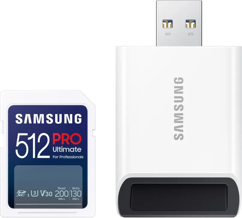 Pamäťová karta Samsung SDXC 512GB PRE ULTIMATE + USB adaptér